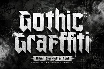 Gothic Graffiti Fonts for Creative Designs and Projects
