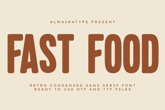 Creative Fast Food Fonts for Modern Restaurant Branding