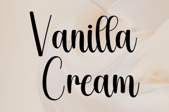 The Vanilla Cream Font for Elegant Design Projects
