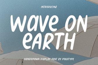 Wave on Earth Font: Creative Typography Projects