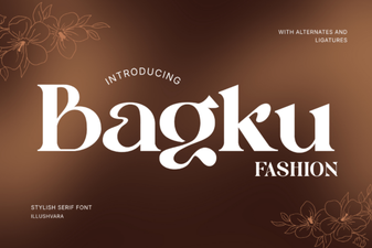 Bagku Font for Creative Fashion Designers